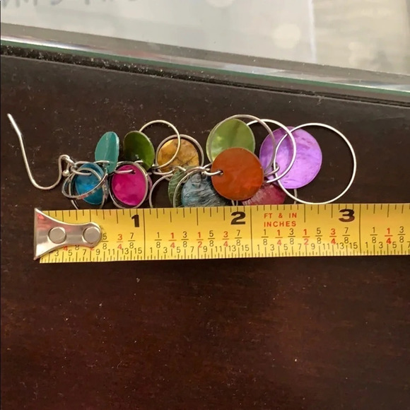 Multi-Color Circle Earrings - Picture 6 of 6